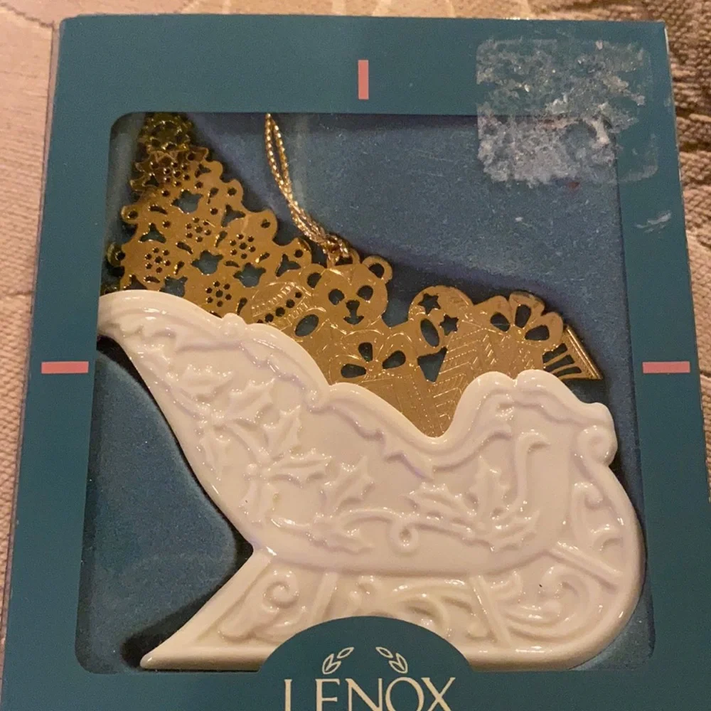 ~Lenox~ Vintage Sleigh Full of Toys Ornament